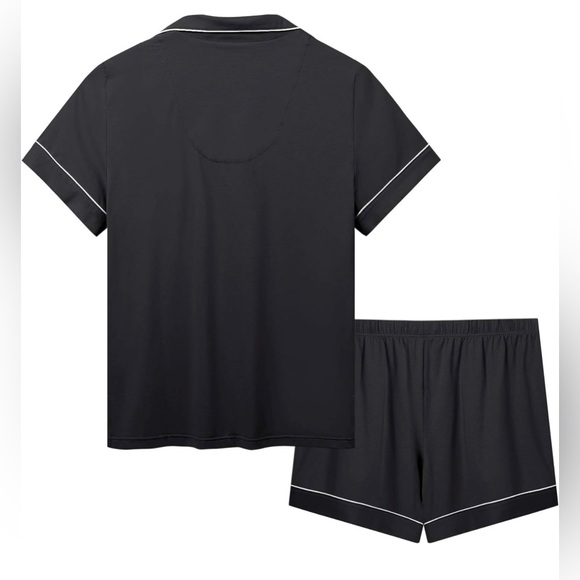 NWT Pajamas/PJs Shorts Set Women Short Sleeve Button Down Soft Sleepwear/Medium - Picture 2 of 9
